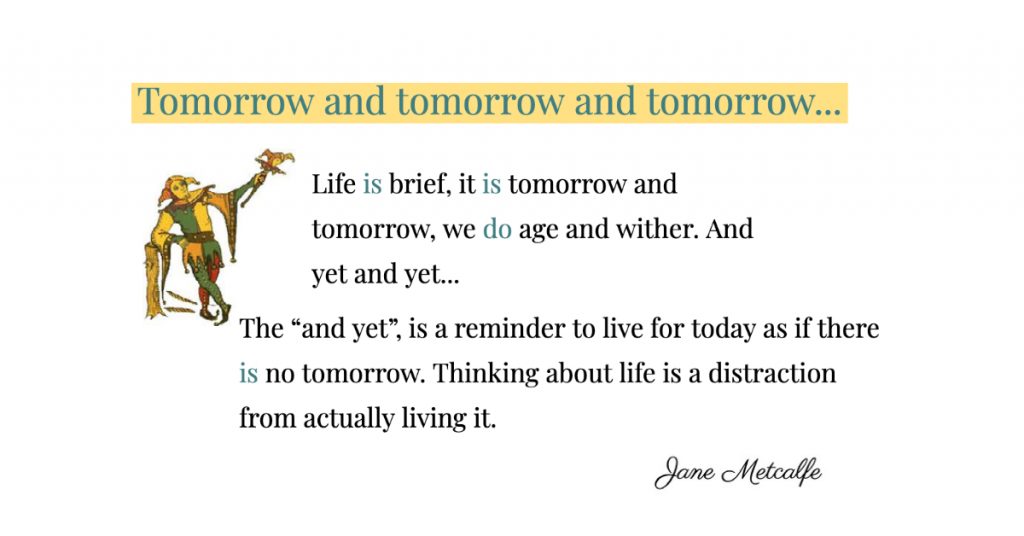 Today and today and today